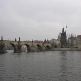 Ponte Carlo sul fiume Moldava.