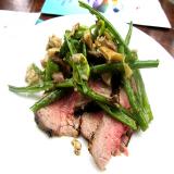 Carne Marchigiana con fagiolini,funghi e fave.